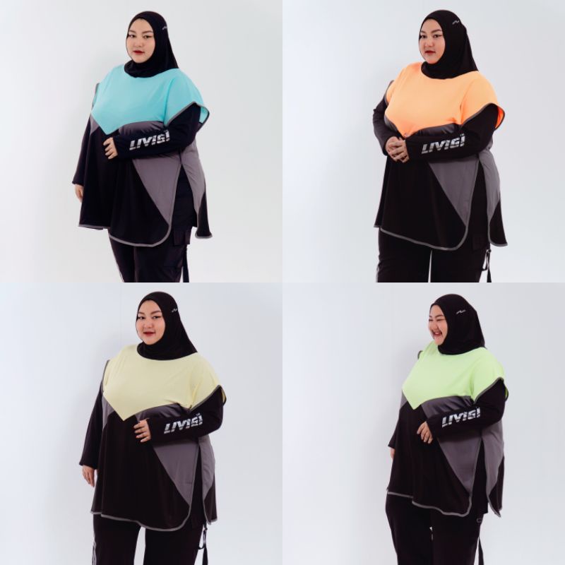 Livigi - Vest Hijab Triangle Bigsize Kerudung Rompi Wanita Muslimah Super Jumbo