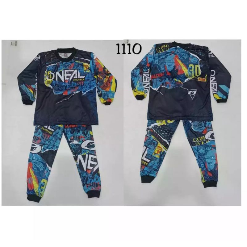 Baju jersey sepeda anak kaos jersey sepeda downhill motocross kaos Jersey lengan panjang