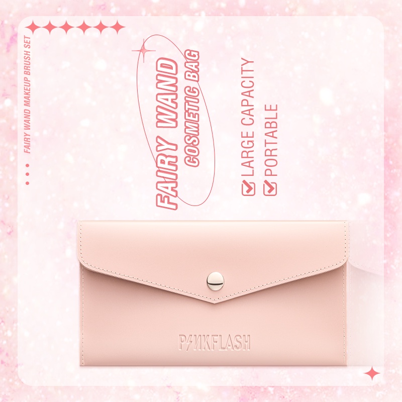 Pinkflash High Quality PU Leatehr Makeup Bag Beauty Brush Cosmetic Case Bag Makeup Bags