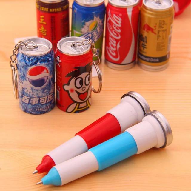 gantungan kunci pulpen / gantungan kunci botol soda