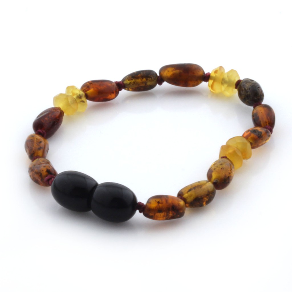 CE81 Gelang Baltic Amber tumbuh gigi bayi.