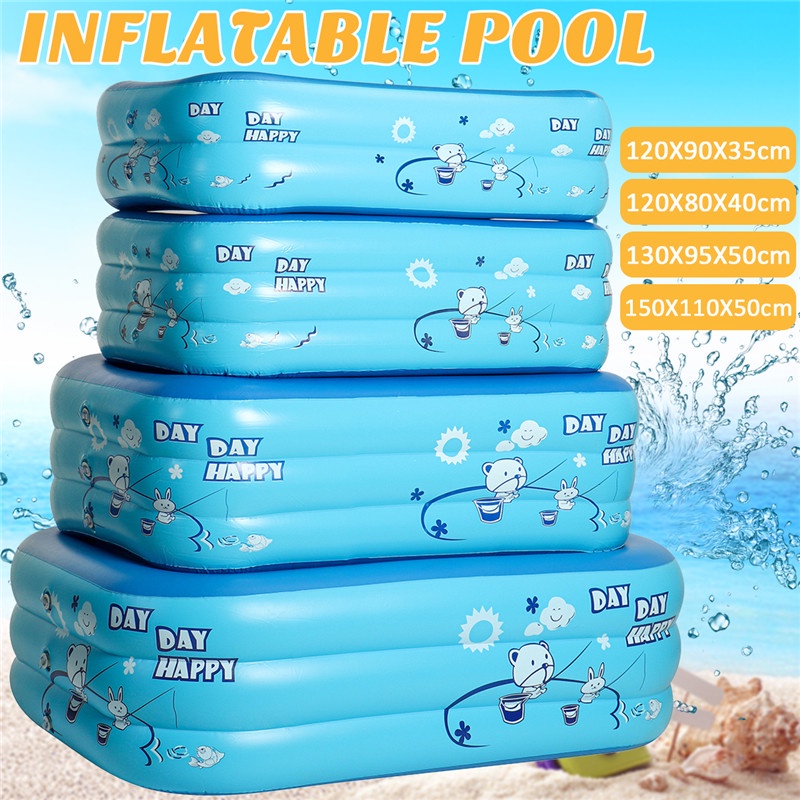 {Hadiah gratis}200CM/180CM Kolam Renang Anak Luar Outdoor  bawah gelembung/Swimming Pool