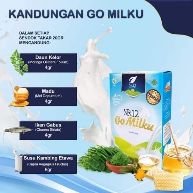 Susu Kambing Etawa Gomilku SR12 / Go Milku SR12 Susu Etawa Premium Bubuk 200GR