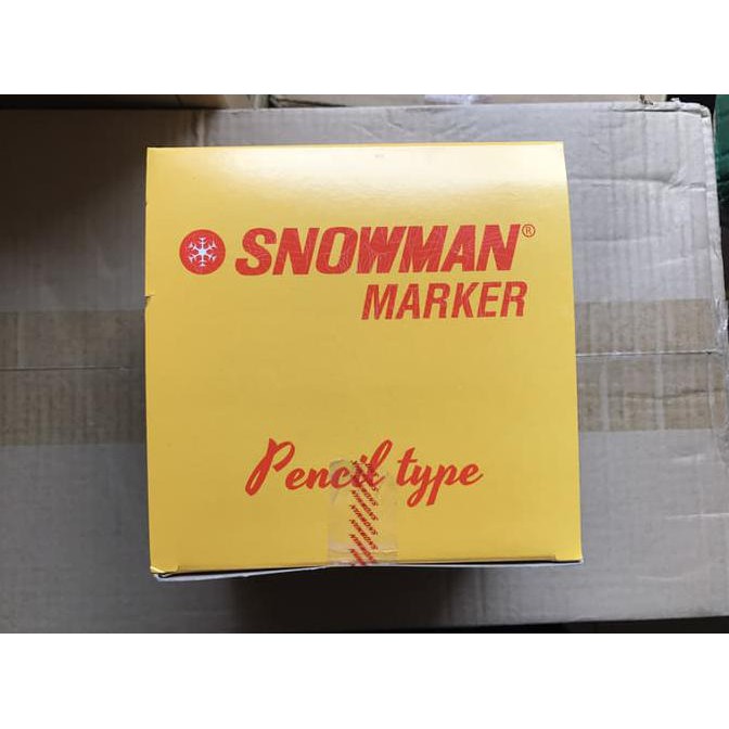 

New Spidol Kecil Snowman Marker 12 Warna - Sign Pen .