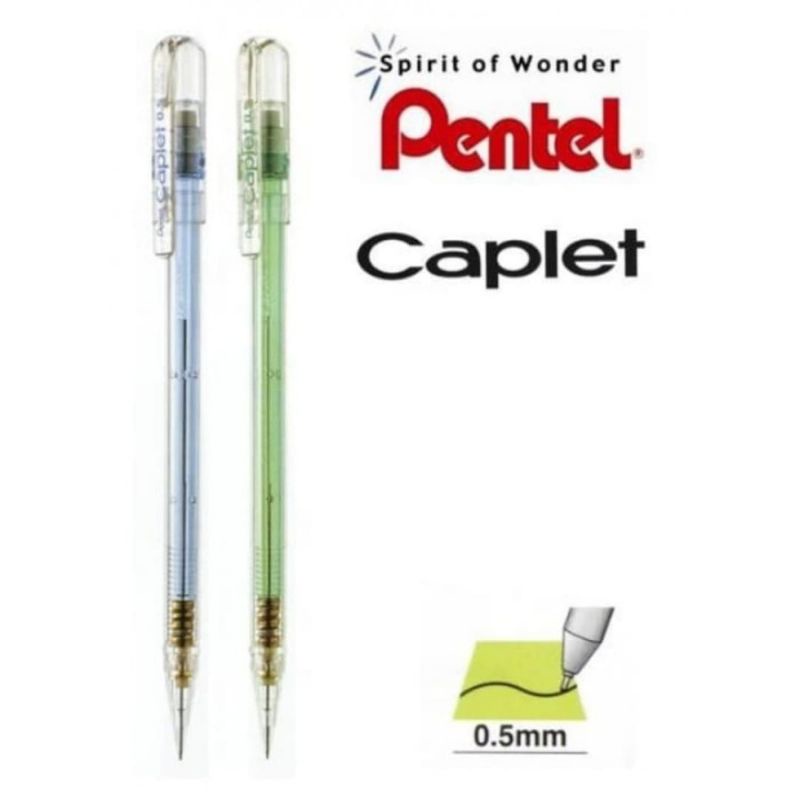

qwe Pensil Mekanik Pentel Caplet 0.5mm ( 1set )