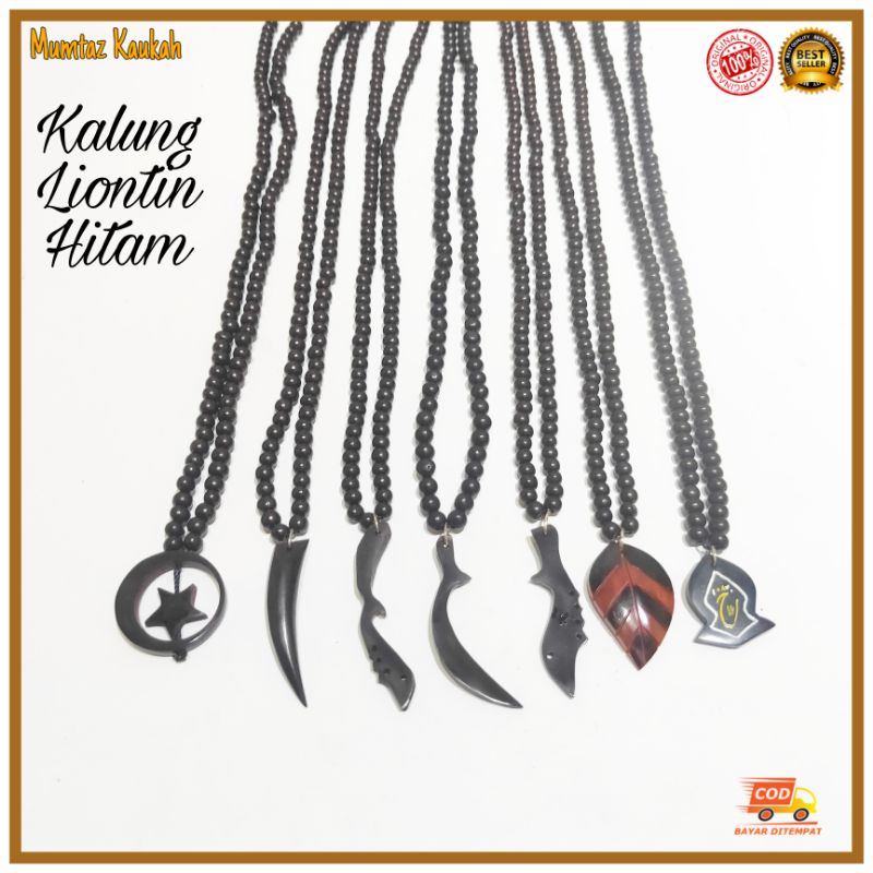 Kalung kauka kaukah hitam liontin original koka kaokah kokka kaoka