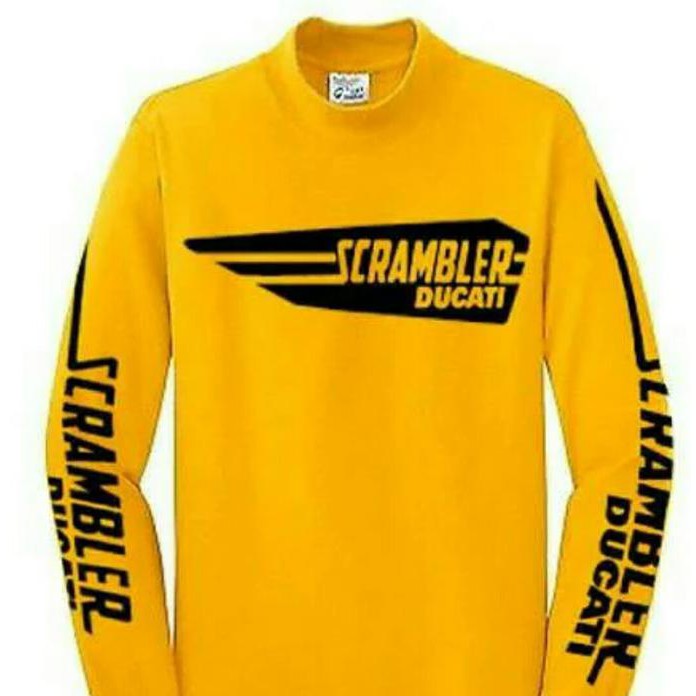 KAOS DUCATI LENGAN PANJANG.KAOS LENGAN PANJANG DUCATI SCRAMBLER
