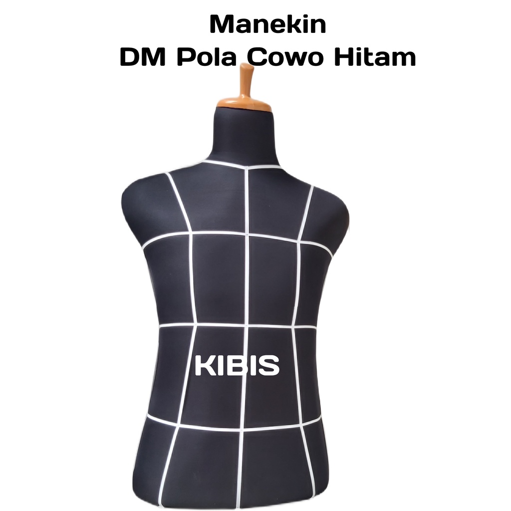 MANEKIN POLA COWOK HITAM PATUNG BAJU