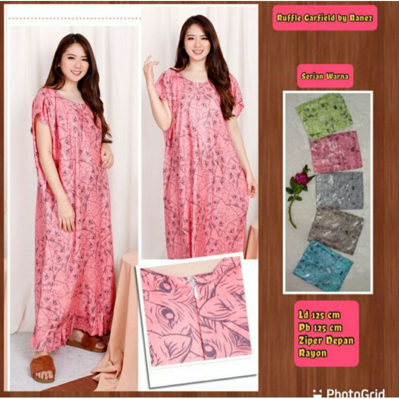 Daster ruffle GARFIELD by BANEZ