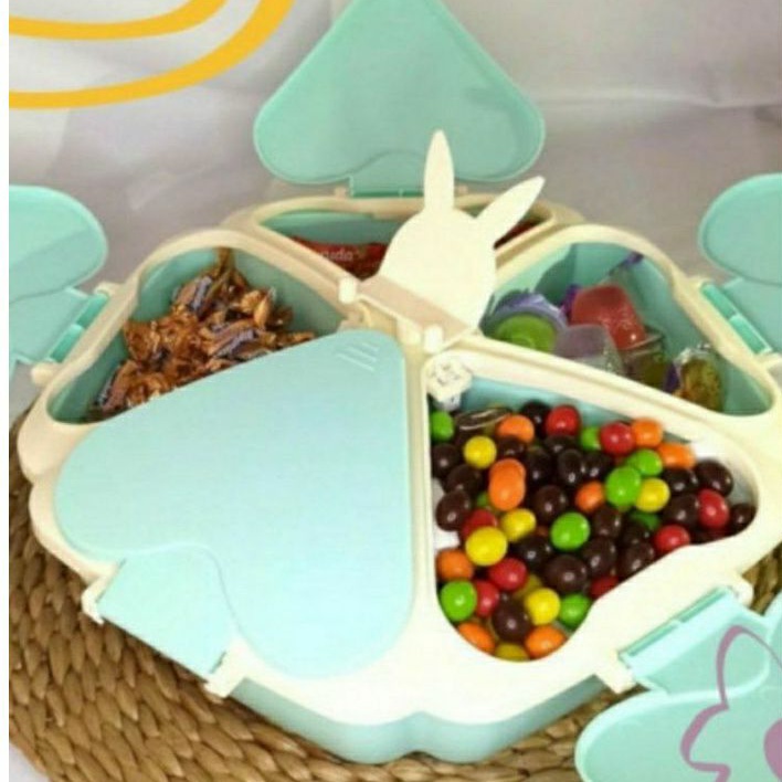 Toples Bunga Mekar Candy Dish Toples Lebaran Toples Blooming Flower