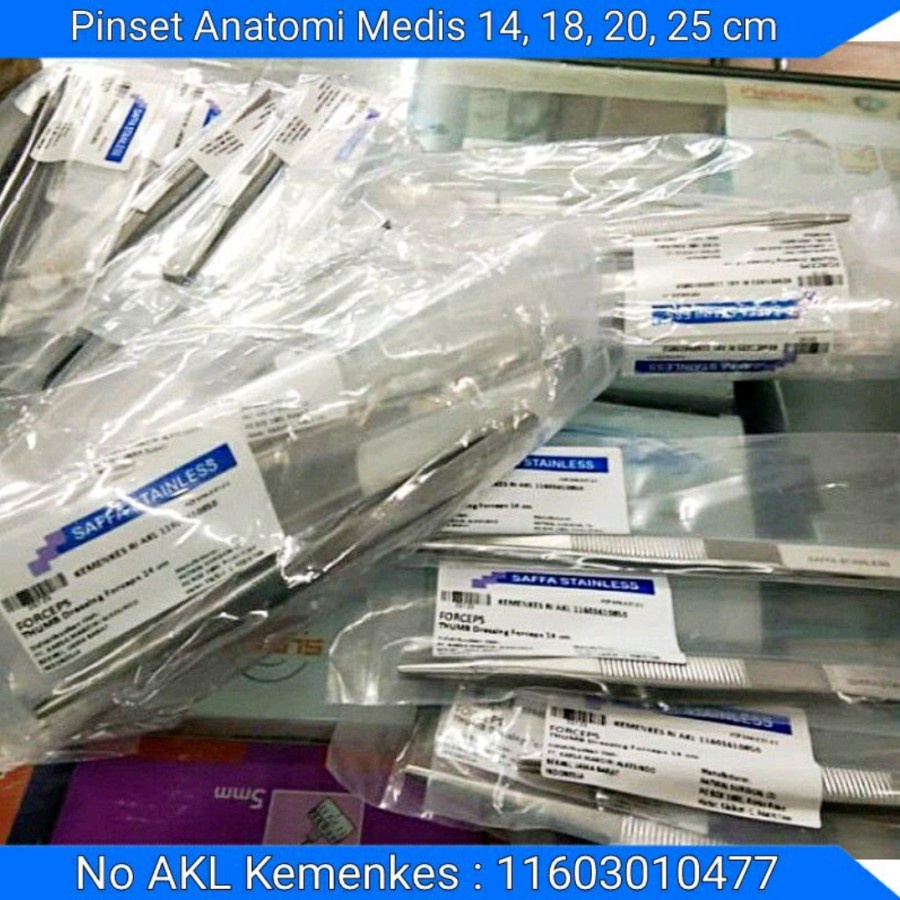 Pinset Anatomis 14cm Pincet Anatomis 14 cm Pinset Medis Anatomy Anatomi Staenless