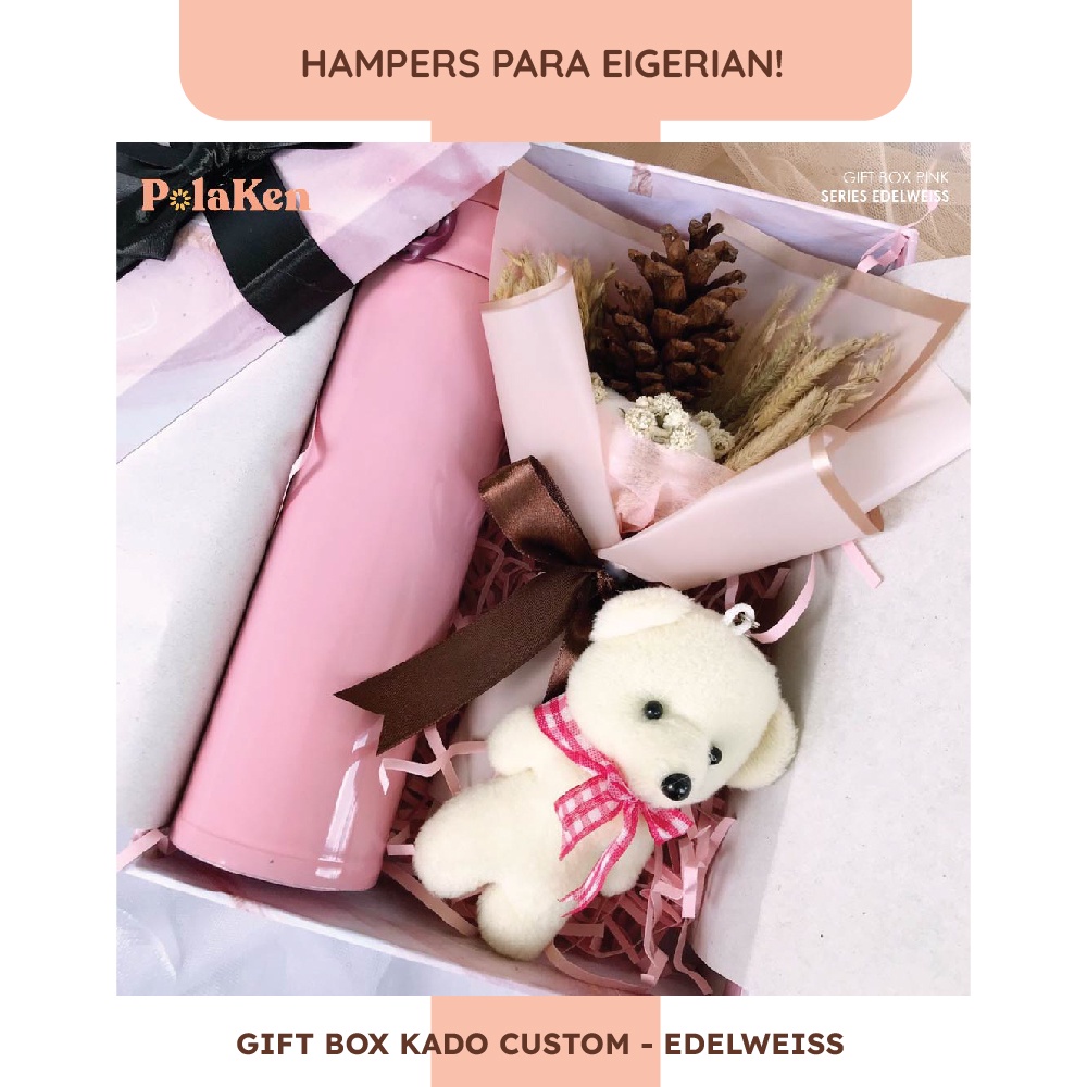 

Gift Box Hampers Kado Hadiah Graduation Wisuda Ulang Tahun Birthday Ibu Mama Mertua Sahabat Edelweiss Premium Termurah