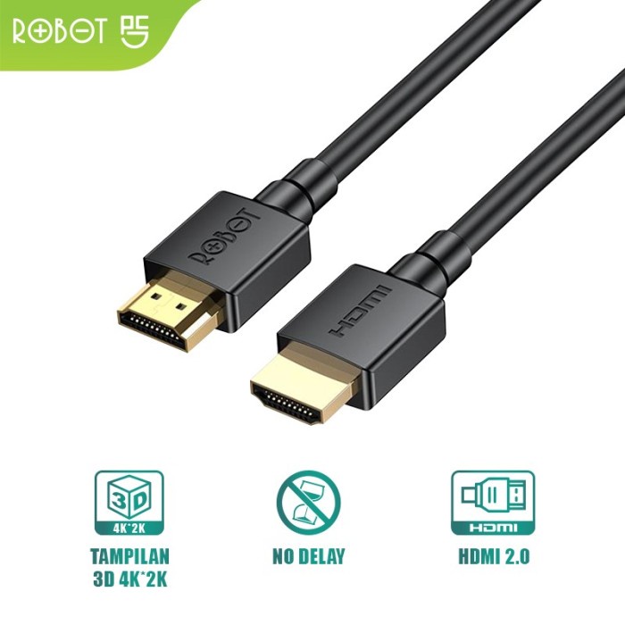 Robot HDMI Cable High Definition 4K Ultra HD - RFH01/RFH02/RFH03/RFH05/RFH015