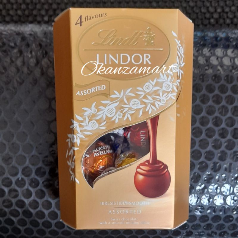 Jual Lindt Lindor Assortedqextra Dark Chocolate 200gr Shopee Indonesia