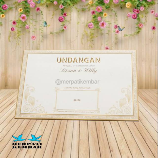 Undangan Pernikahan / Undangan Khitan /Undangan Amplop / Undangan Cantik ERBA 88178