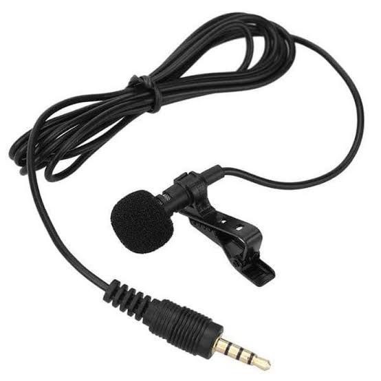 Produk Terbaru Lip On Microphone External Mic Kabel + Clip For Hp Laptop Handphone