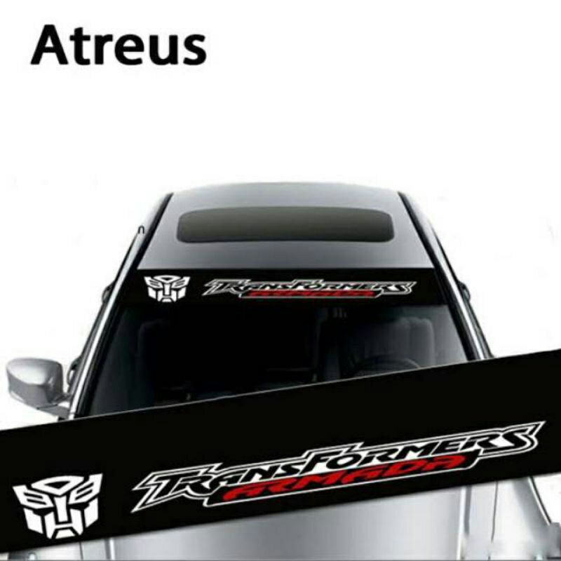 STICKER STIKER TRANFORMERS KACA DEPAN STIKER MOBIL FORTUNER PAJERO XPANDER AVANZA XENIA