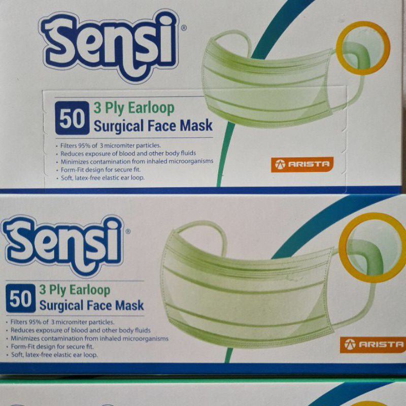 sensi mask (surgical mask) 3 ply