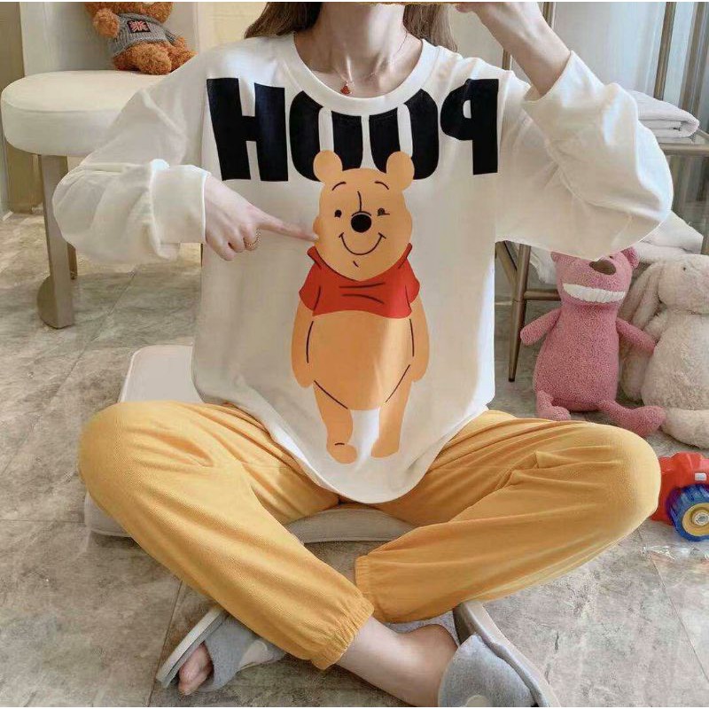 set piyama pooh