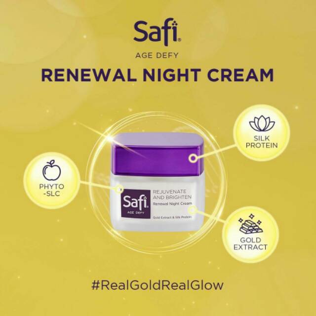 [ GROSIR ] Safi age defy night cream25G  / 45G