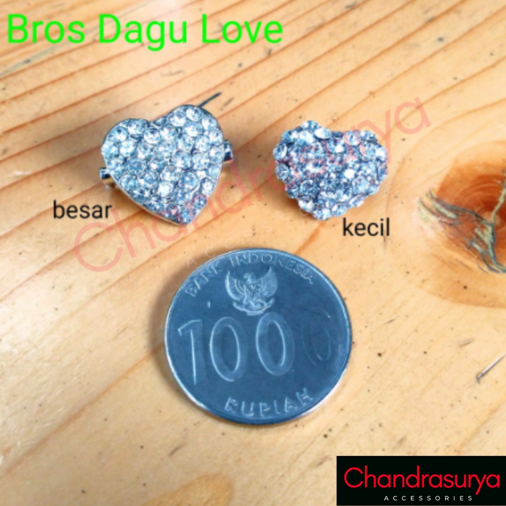 chandrasurya Bros Dagu Motif LOVE Besar Kecil Lucu-1