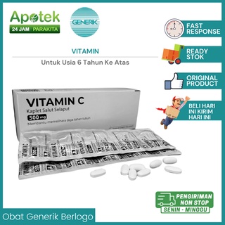 Jual Vitamin C 500 MG / Vitamin C / Asam Askorbat / Vitamin Dan