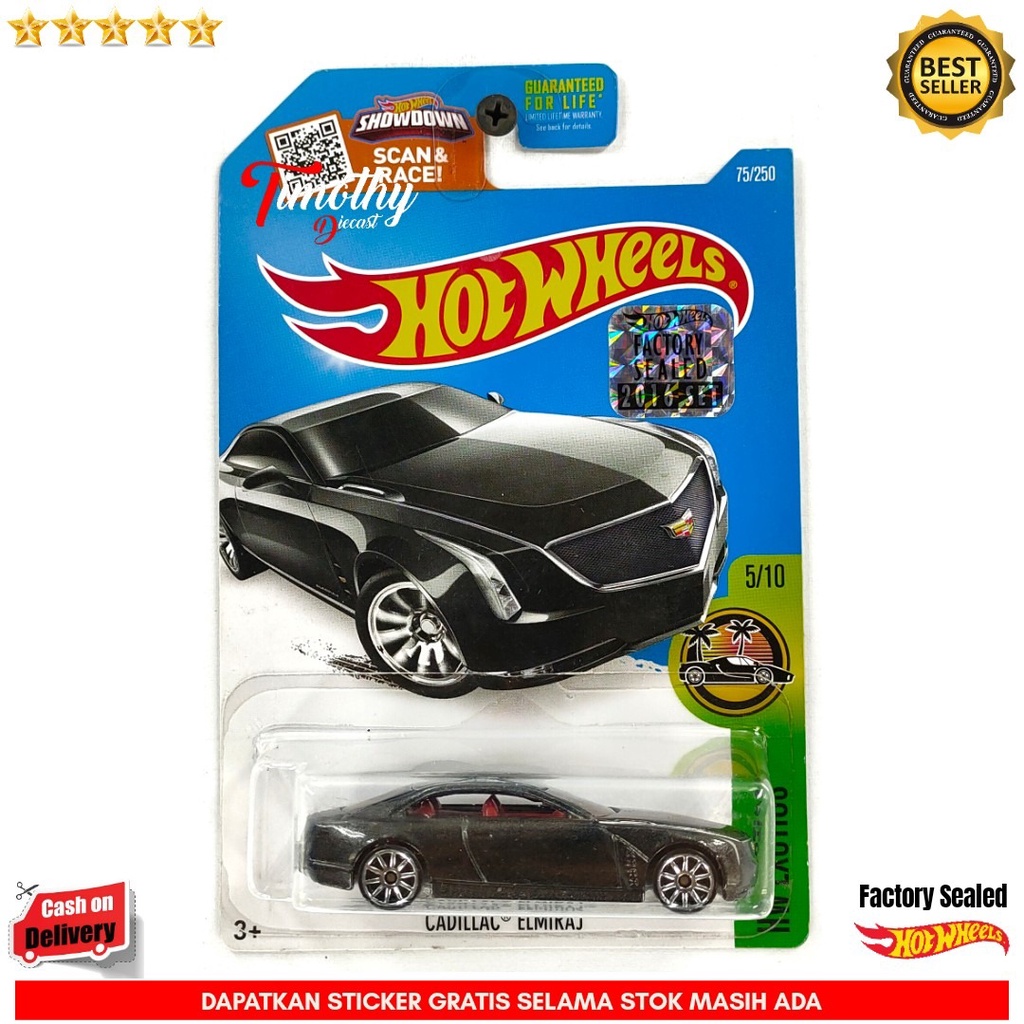 Hot Wheels Cadillac Elmiraj Hitam Factory Sealed 2017 Timothy Diecast
