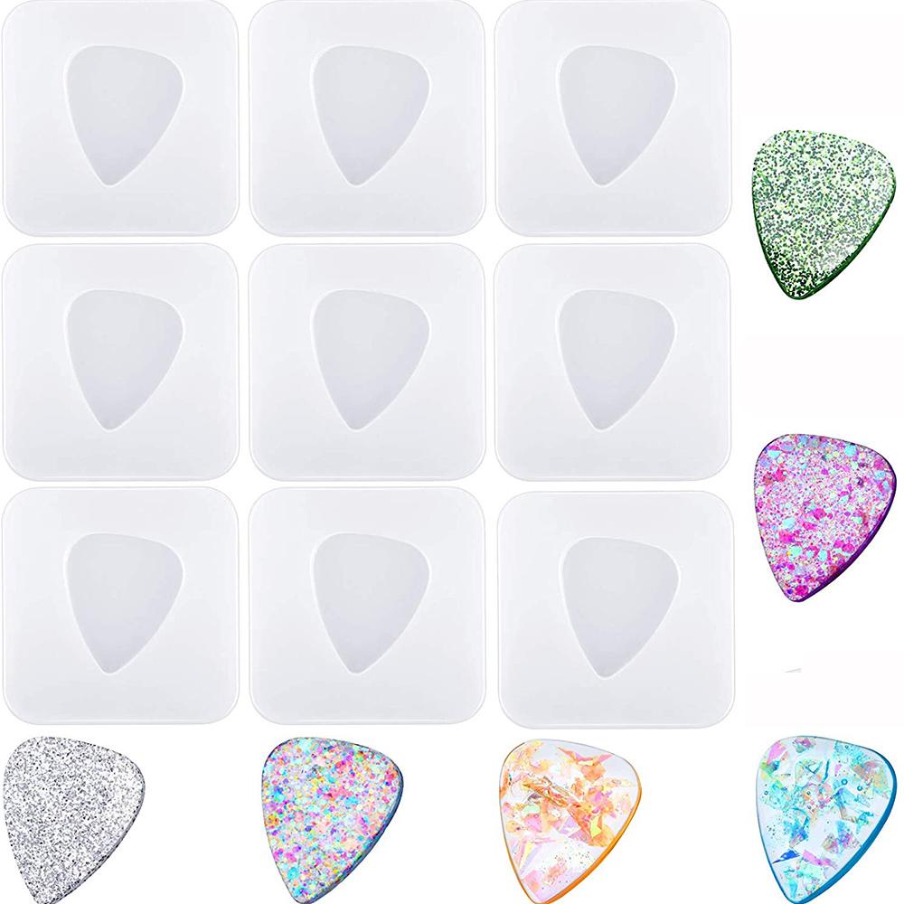 TOP Cetakan Silikon Resin Handmade Craft DIY Gitar Plectrum Pick Clay Alat Resin Mold