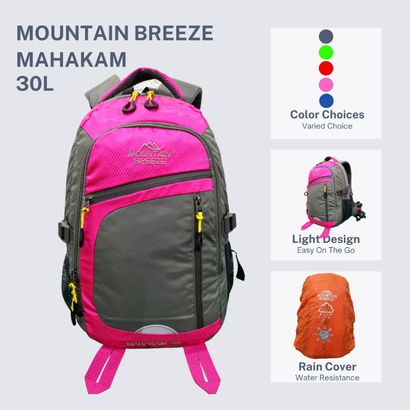 ransel import mountain breeze 30L import  990008 18 inch mahakam ransel laptop  ransel carry ransel gunung ransel sekolah ransel laptop