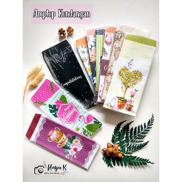 

Amplop Kondangan motif shabby motif wedding uk 15x6,7 (isi 8pcs)