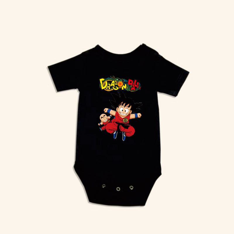 Jumper Anak Bayi / Romper  Motif Kartun Dragon Ball Usia 0 sd 6 Bulan