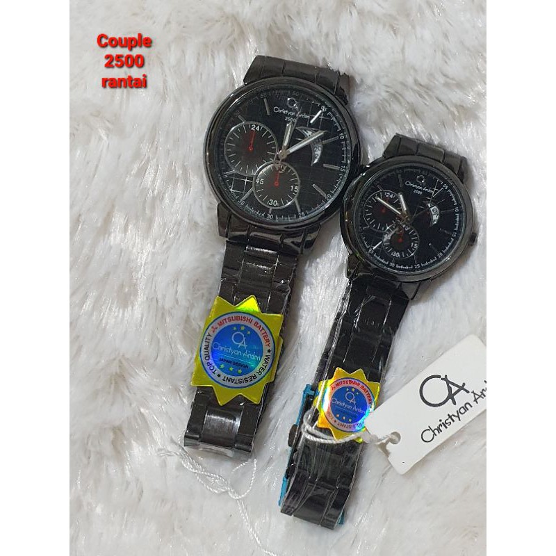 Jam tangan couple Christyan Arden (Dapat 2p)