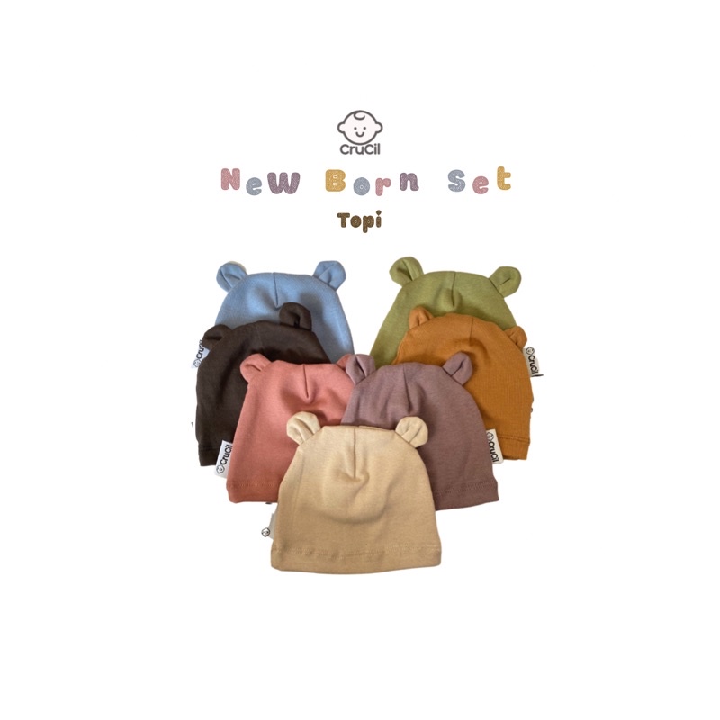 CruCil Factory Topi Bayi (0 - 3m)