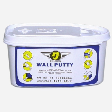 RJ Wall Putty Dempul Premium Dempul Tembok Kayu Serbaguna RJ London (500gram)