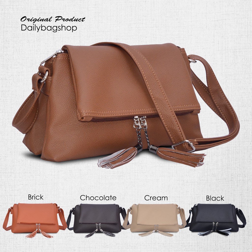 TAS SELEMPANG BAHU WANITA CORN SLING BAG TAS WANITA DUA RUANG