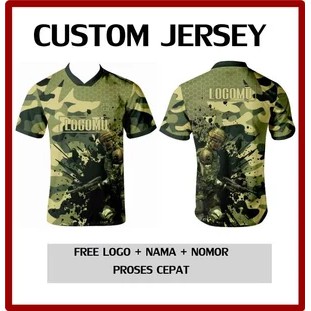 Baju Kaos Jersey Militer Tentara 538 Printing Custom