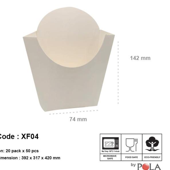 

❈ Fry carton / Kantong tempat kentang goreng XF04- 50pcs ✪