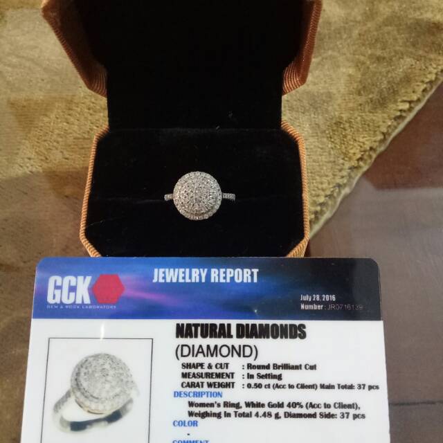 Cincin berlian banjar asli