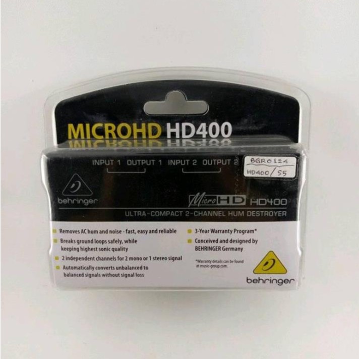 Behringer MicroHD HD400 Hum Destroyer