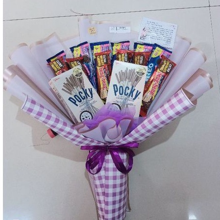 

Buket Snack buket Pocky buket hadiah buket cantik