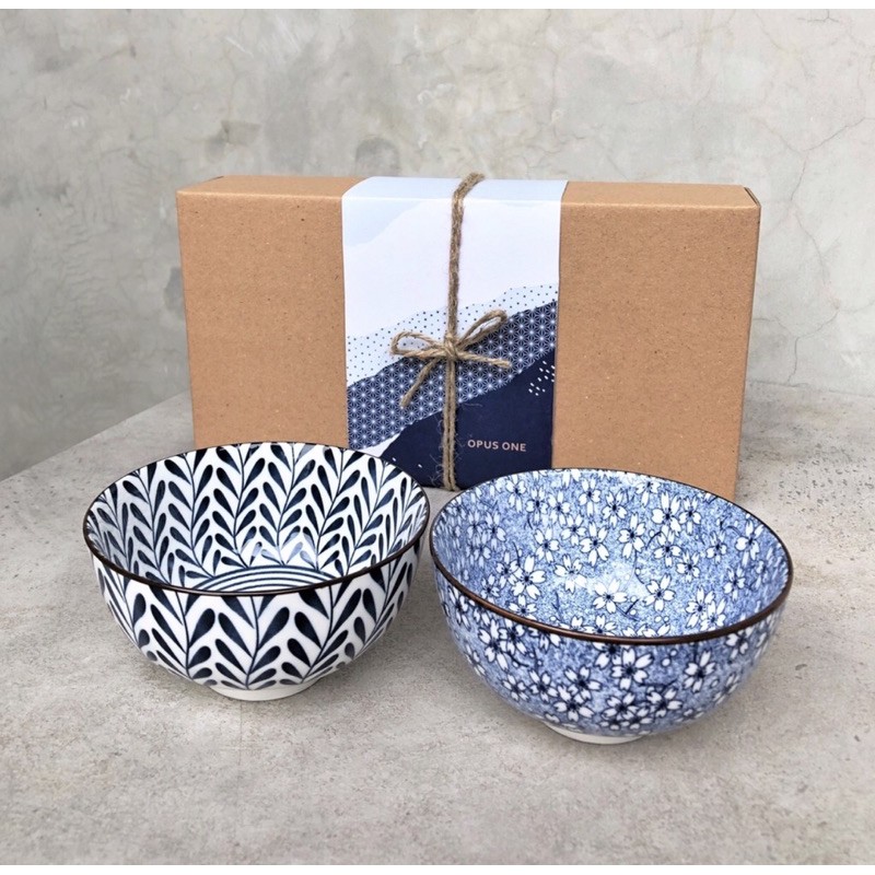 Opus One Gift Set Japanese Artisan Tableware - Mangkuk Isi 2 10283