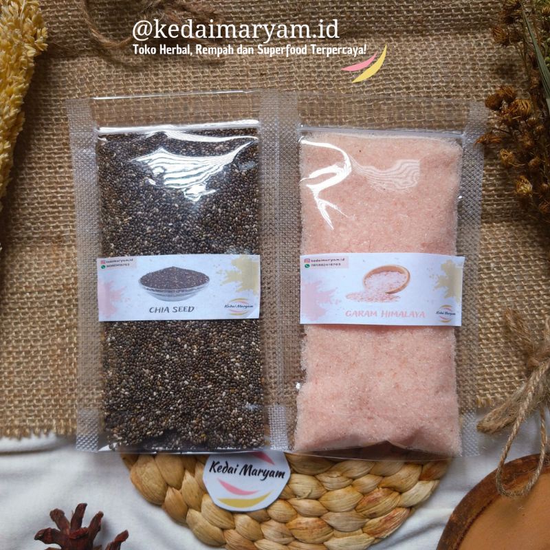 

Chia Seed Garam Himalaya Paket Hemat Chia Seed Garam Himalaya 500 Gr 500 Gram Asli Kualitas Terbaik