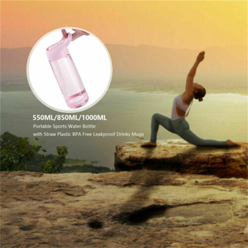 R-FLOWER Botol Air Minum Portable Fitness Sports Cup Anti Bocor Sport Bottle