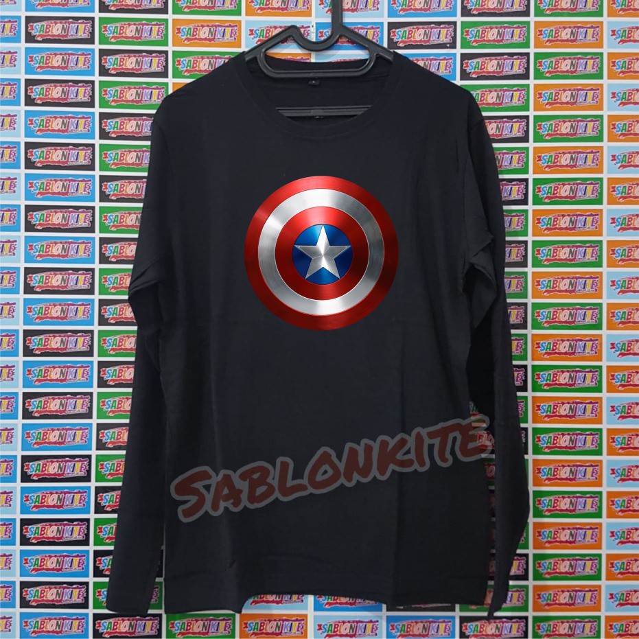 MURAH!!! KAOS CAPTAIN AMERICA1 BAHAN KAOS COMBED 30S