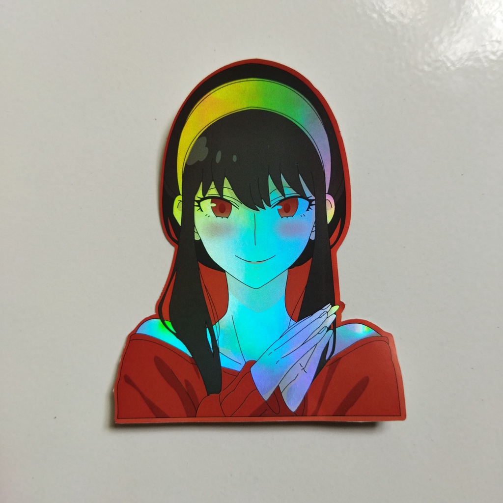 

Spy x Family Hologram Stiker Anime - Yor Forger