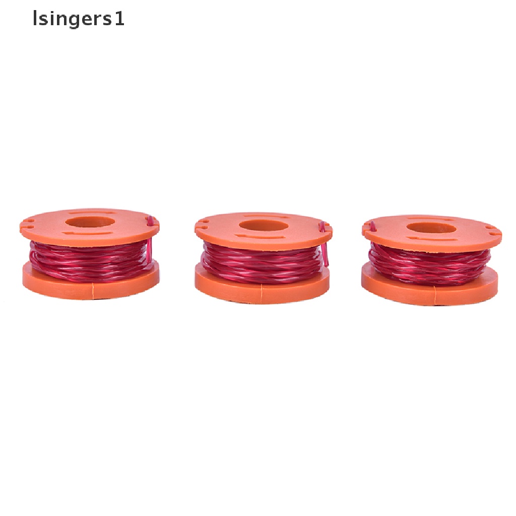 (lsingers1) Worx Trimmer Spool Line (6) WA0004 Spool Cap Cover WA6531 (2) 8 Pak