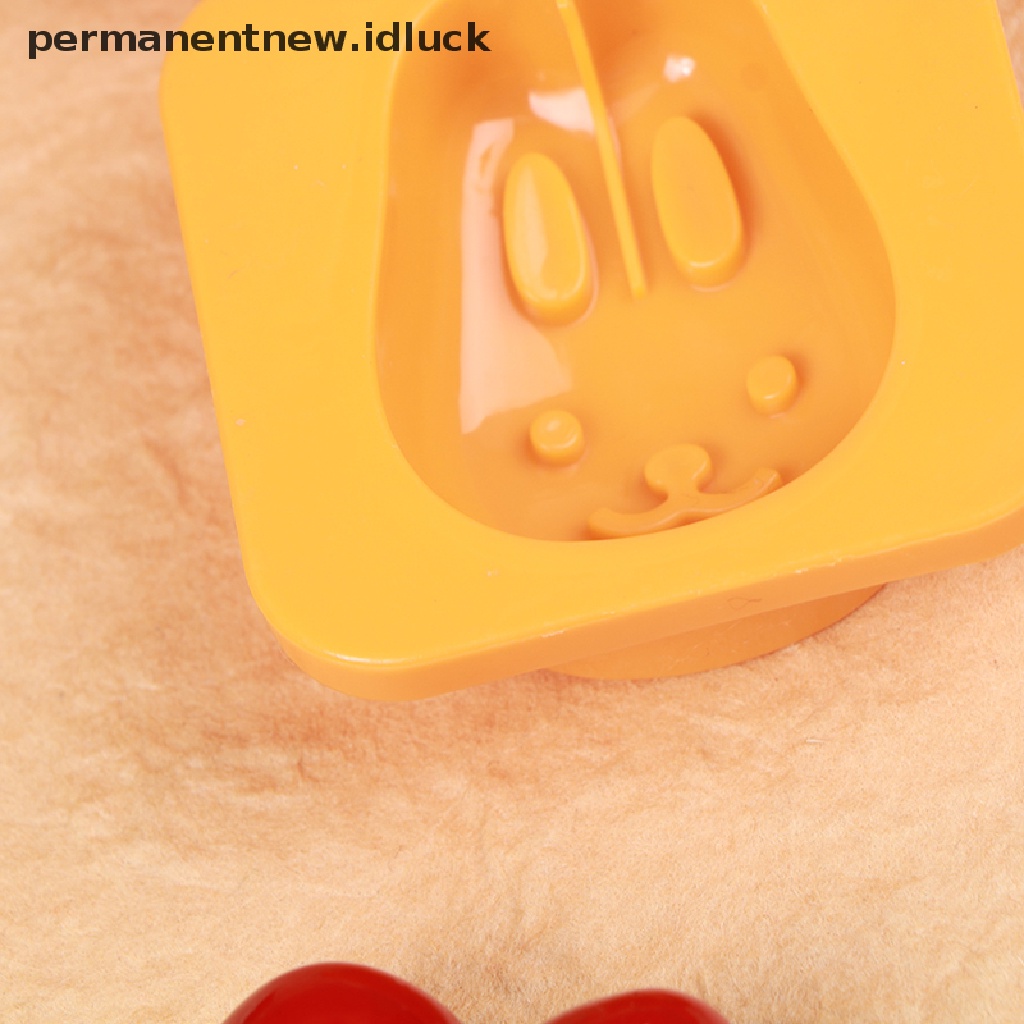 2 Pcs Cetakan Pemotong Telur Bentuk Kartun 3D Untuk Dekorasi Bento