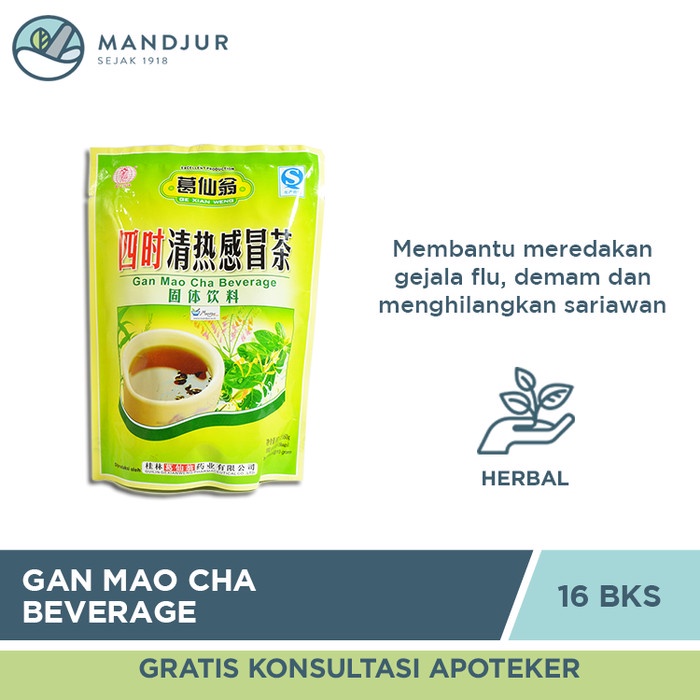 

Gan Mao Cha Beverage - Teh Herbal Pereda Flu dan Pilek (BERKUALITAS)