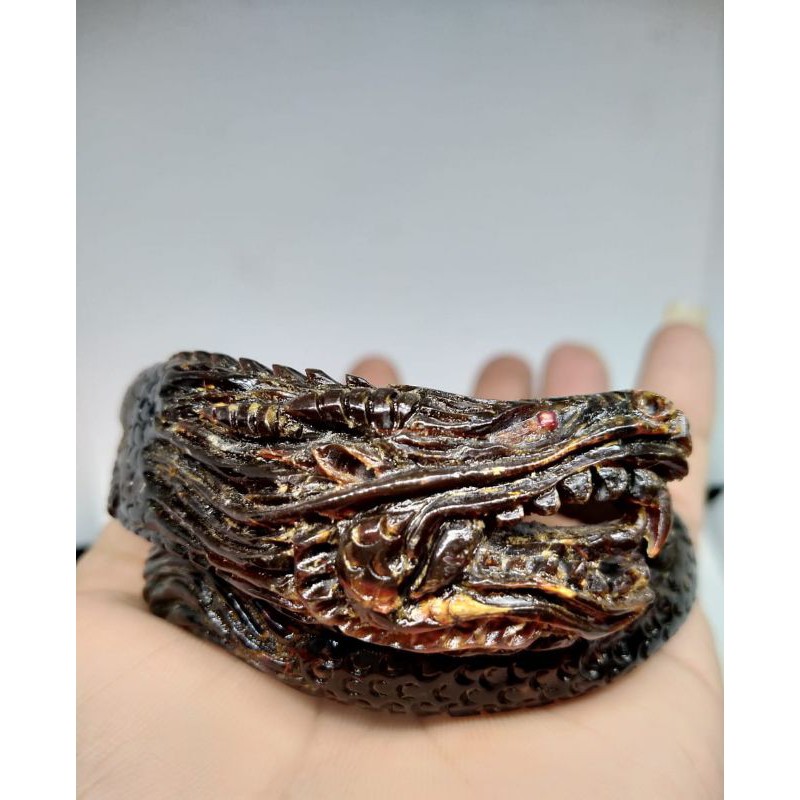 akar Bahar merah ukir naga