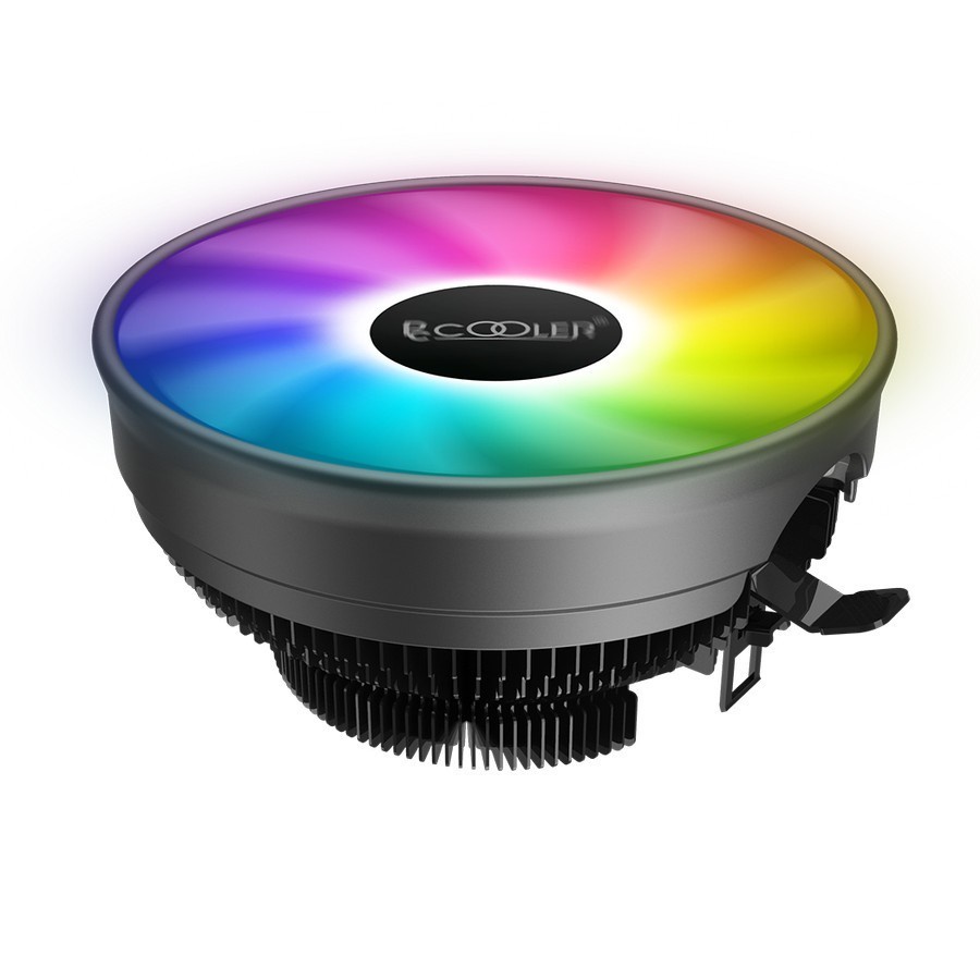 PCCOOLER E126 M PRO BLACK EDITION CPU COOLER DENGAN RGB FAN